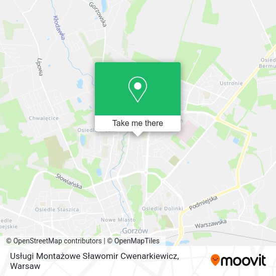 Usługi Montażowe Sławomir Cwenarkiewicz map