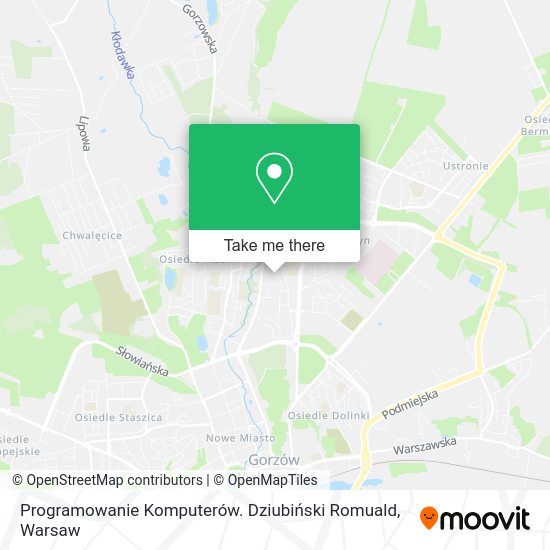 Карта Programowanie Komputerów. Dziubiński Romuald