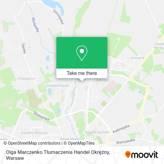 Olga Marczenko Tłumaczenia Handel Okrężny map