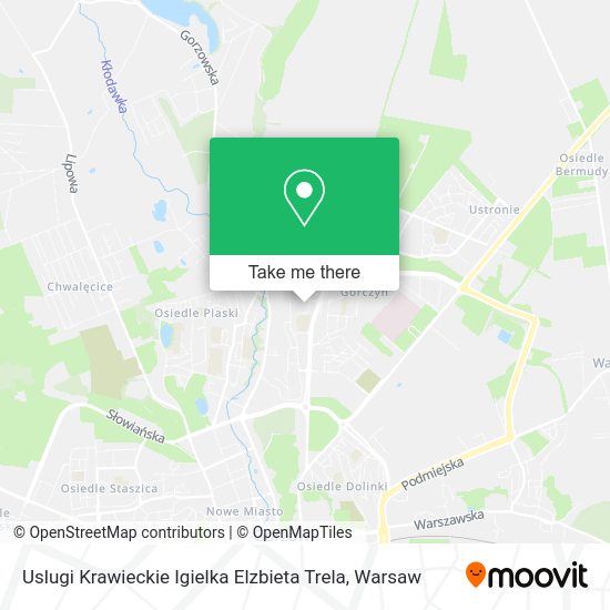 Uslugi Krawieckie Igielka Elzbieta Trela map