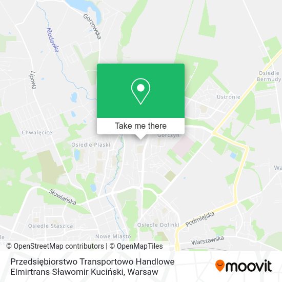 Przedsiębiorstwo Transportowo Handlowe Elmirtrans Sławomir Kuciński map