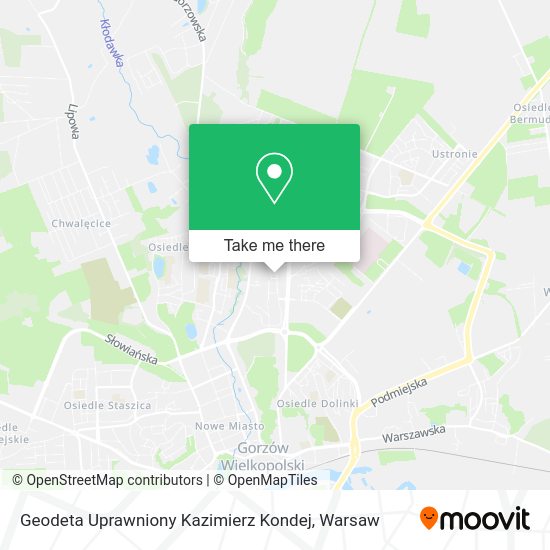 Карта Geodeta Uprawniony Kazimierz Kondej