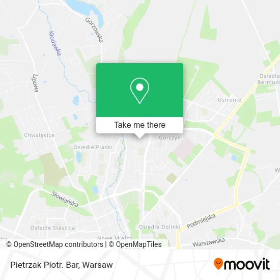 Карта Pietrzak Piotr. Bar