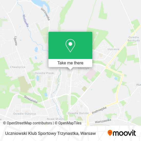 Карта Uczniowski Klub Sportowy Trzynastka