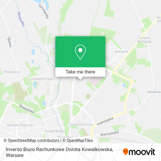 Карта Inverso Biuro Rachunkowe Dorota Kowalkowska