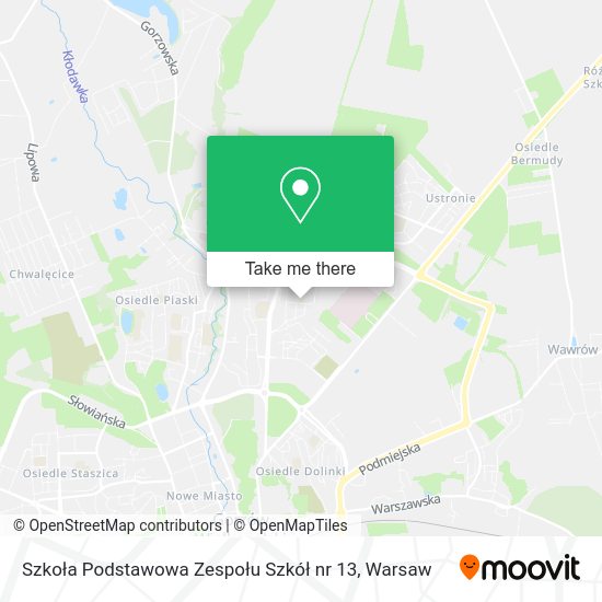 Szkoła Podstawowa Zespołu Szkół nr 13 map