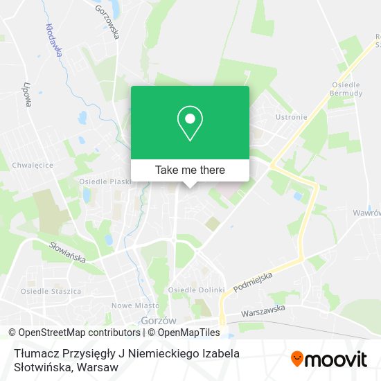 Tłumacz Przysięgły J Niemieckiego Izabela Słotwińska map