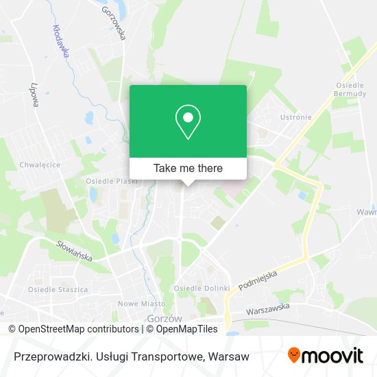 Przeprowadzki. Usługi Transportowe map