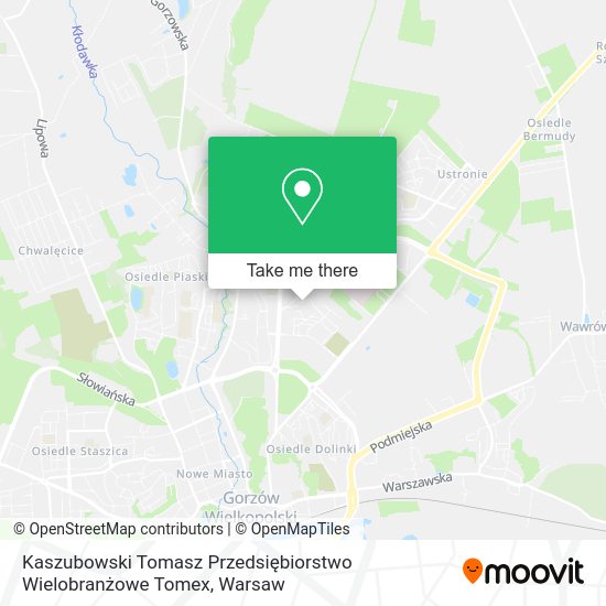 Kaszubowski Tomasz Przedsiębiorstwo Wielobranżowe Tomex map