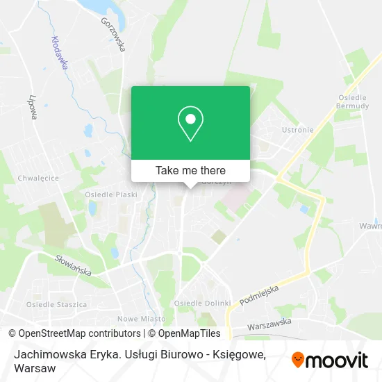 Карта Jachimowska Eryka. Usługi Biurowo - Księgowe