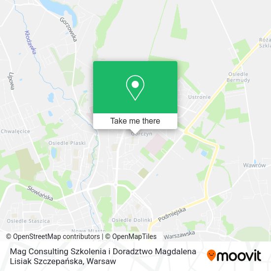 Mag Consulting Szkolenia i Doradztwo Magdalena Lisiak Szczepańska map