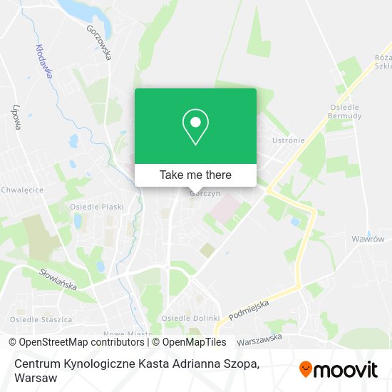 Centrum Kynologiczne Kasta Adrianna Szopa map