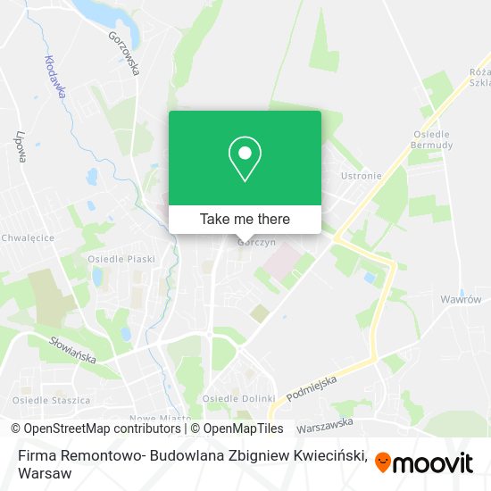 Firma Remontowo- Budowlana Zbigniew Kwieciński map