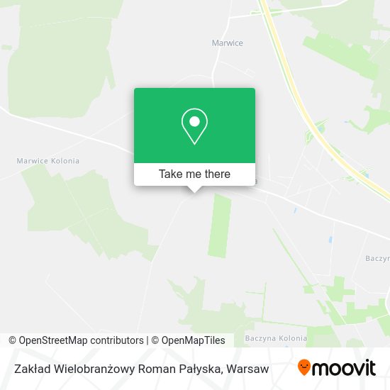 Карта Zakład Wielobranżowy Roman Pałyska