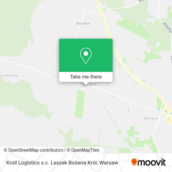 Kroll Logistics s.c. Leszek Bożena Król map