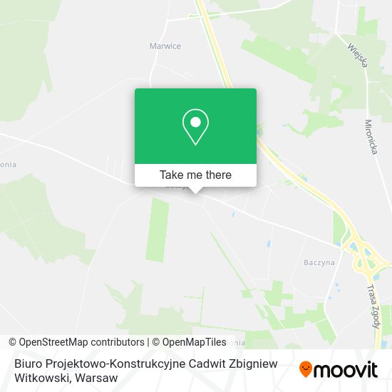 Biuro Projektowo-Konstrukcyjne Cadwit Zbigniew Witkowski map