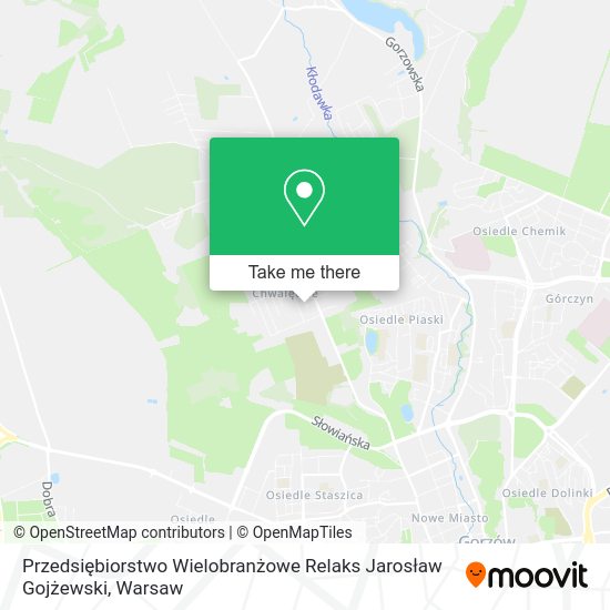 Przedsiębiorstwo Wielobranżowe Relaks Jarosław Gojżewski map