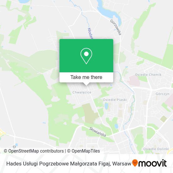 Hades Usługi Pogrzebowe Małgorzata Figaj map