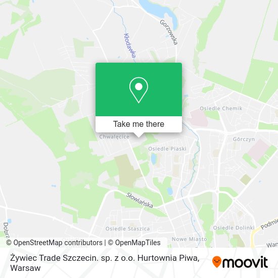 Żywiec Trade Szczecin. sp. z o.o. Hurtownia Piwa map