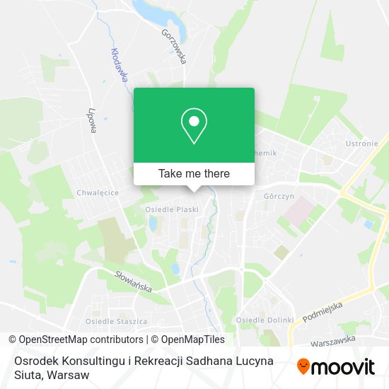 Osrodek Konsultingu i Rekreacji Sadhana Lucyna Siuta map