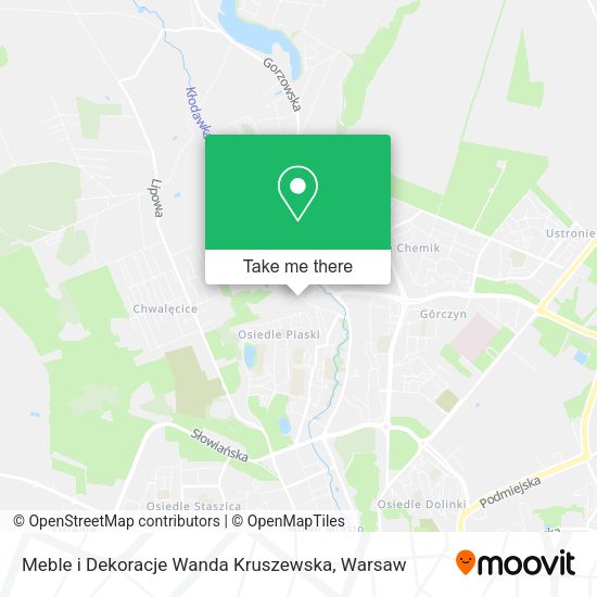 Meble i Dekoracje Wanda Kruszewska map