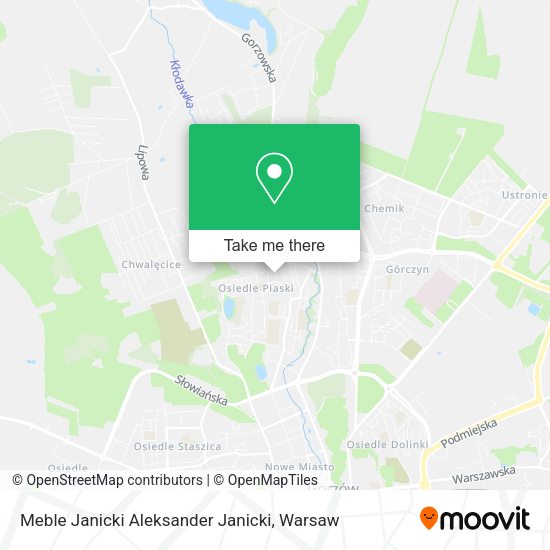 Meble Janicki Aleksander Janicki map