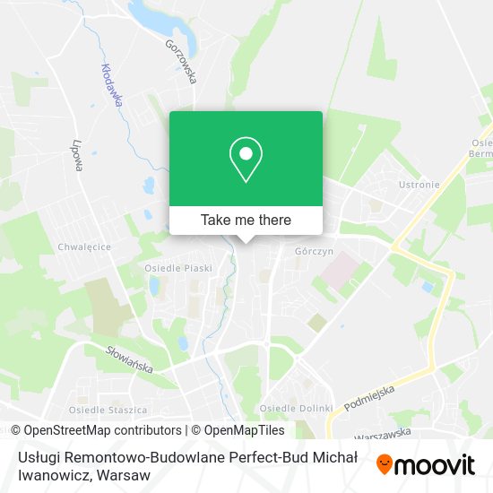Usługi Remontowo-Budowlane Perfect-Bud Michał Iwanowicz map