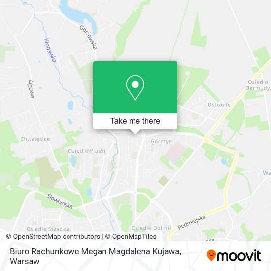 Biuro Rachunkowe Megan Magdalena Kujawa map