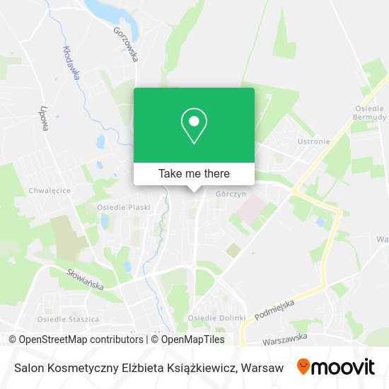 Salon Kosmetyczny Elżbieta Książkiewicz map