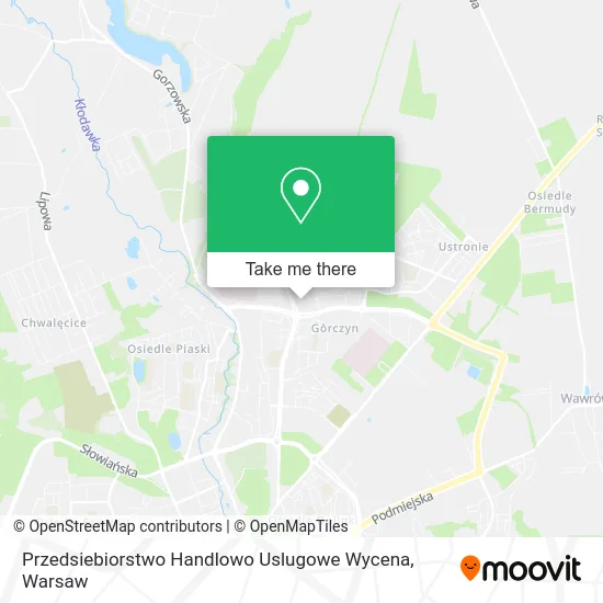 Карта Przedsiebiorstwo Handlowo Uslugowe Wycena