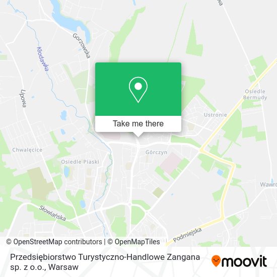 Przedsiębiorstwo Turystyczno-Handlowe Zangana sp. z o.o. map