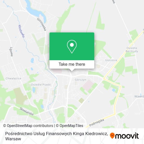 Pośrednictwo Usług Finansowych Kinga Kiedrowicz map