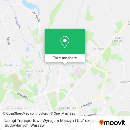 Usługi Transportowe Wynajem Maszyn i Urz1dzen Budowlanych map