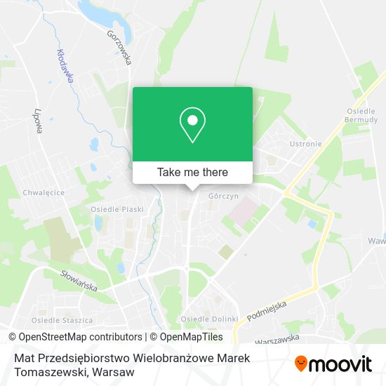 Mat Przedsiębiorstwo Wielobranżowe Marek Tomaszewski map