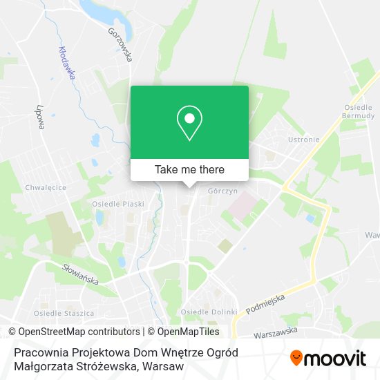 Pracownia Projektowa Dom Wnętrze Ogród Małgorzata Stróżewska map