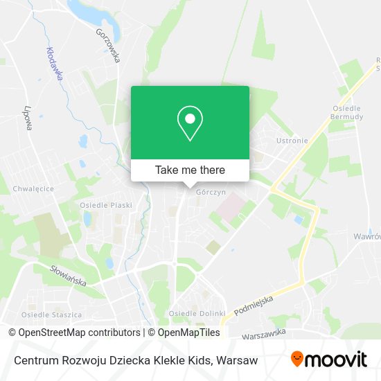 Карта Centrum Rozwoju Dziecka Klekle Kids