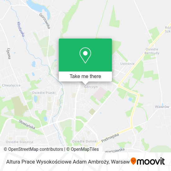 Altura Prace Wysokościowe Adam Ambroży map