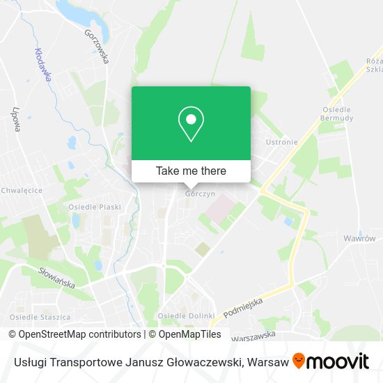 Usługi Transportowe Janusz Głowaczewski map