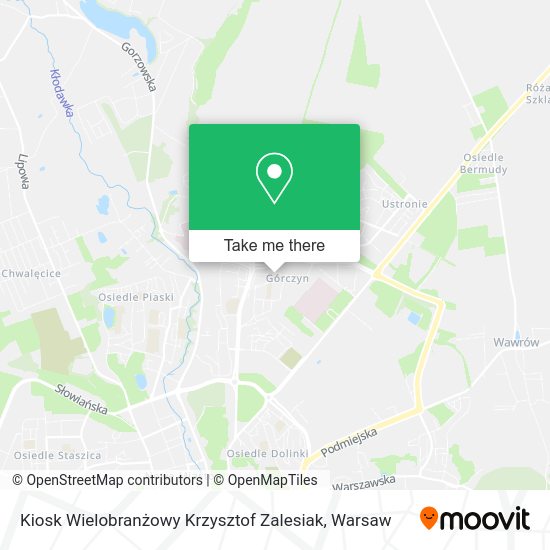 Карта Kiosk Wielobranżowy Krzysztof Zalesiak