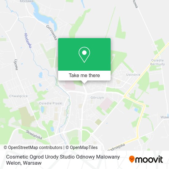 Cosmetic Ogrod Urody Studio Odnowy Malowany Welon map