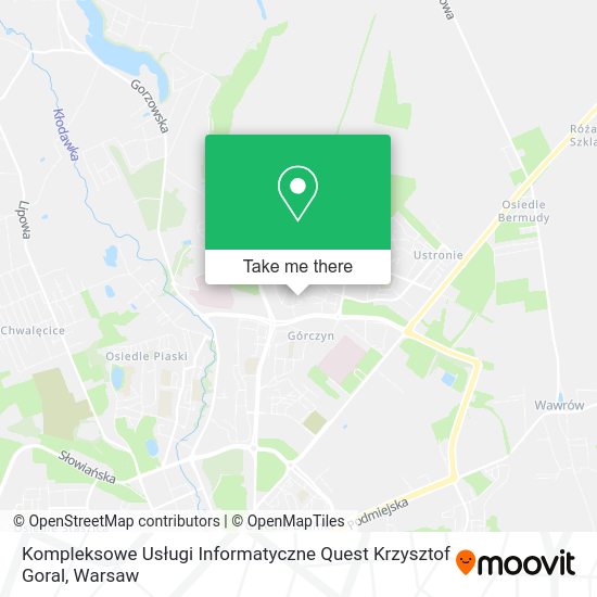 Kompleksowe Usługi Informatyczne Quest Krzysztof Goral map