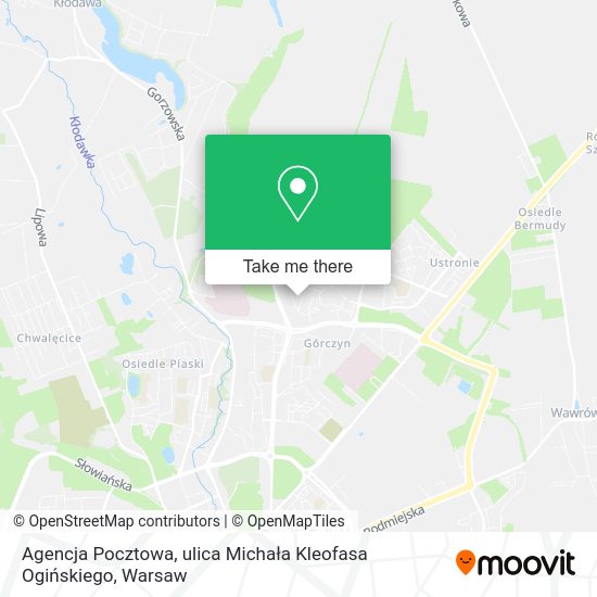 Agencja Pocztowa, ulica Michała Kleofasa Ogińskiego map