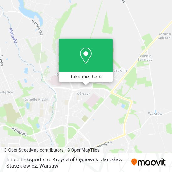 Import Eksport s.c. Krzysztof Łęgiewski Jarosław Staszkiewicz map