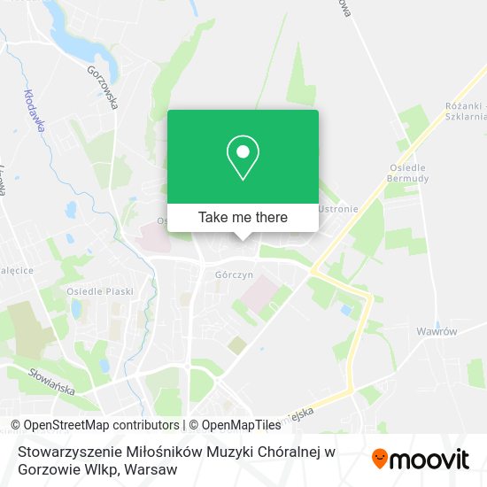 Stowarzyszenie Miłośników Muzyki Chóralnej w Gorzowie Wlkp map