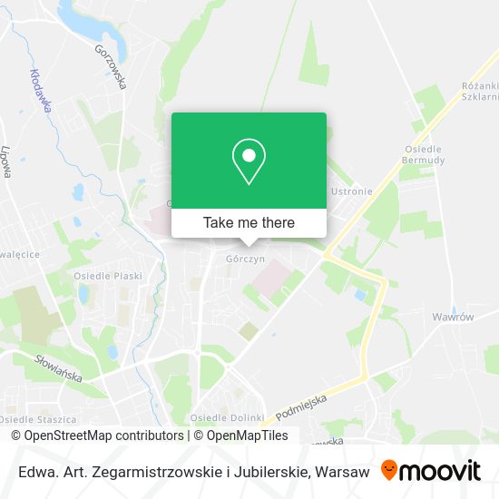 Edwa. Art. Zegarmistrzowskie i Jubilerskie map