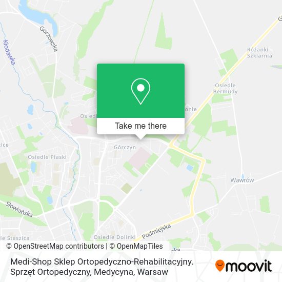 Medi-Shop Sklep Ortopedyczno-Rehabilitacyjny. Sprzęt Ortopedyczny, Medycyna map