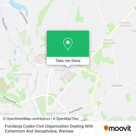 Fundacja Codex-Civil Organisation Dealing With Extremism And Xenophobia map