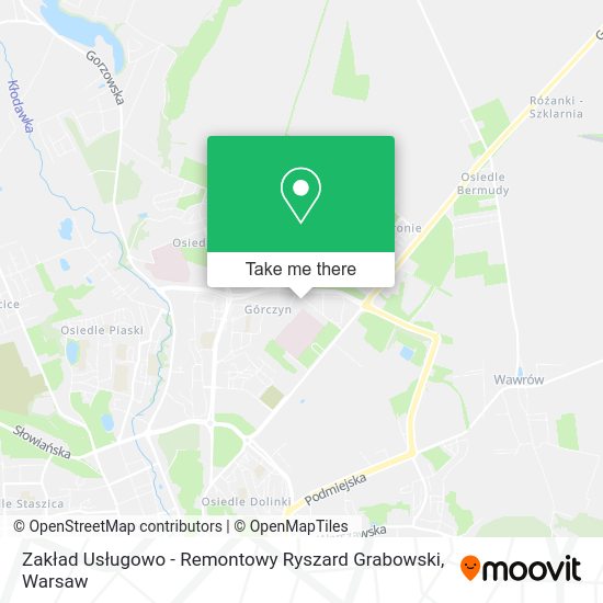 Zakład Usługowo - Remontowy Ryszard Grabowski map