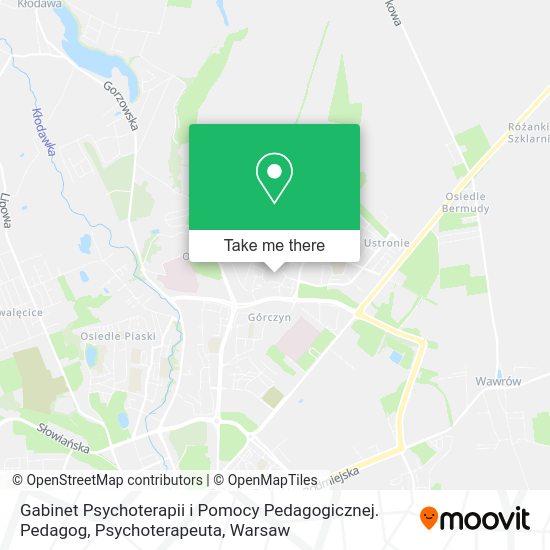 Gabinet Psychoterapii i Pomocy Pedagogicznej. Pedagog, Psychoterapeuta map