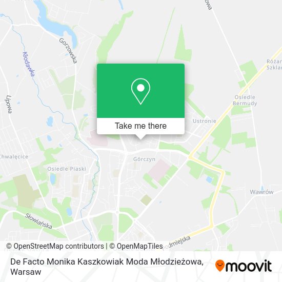 De Facto Monika Kaszkowiak Moda Młodzieżowa map